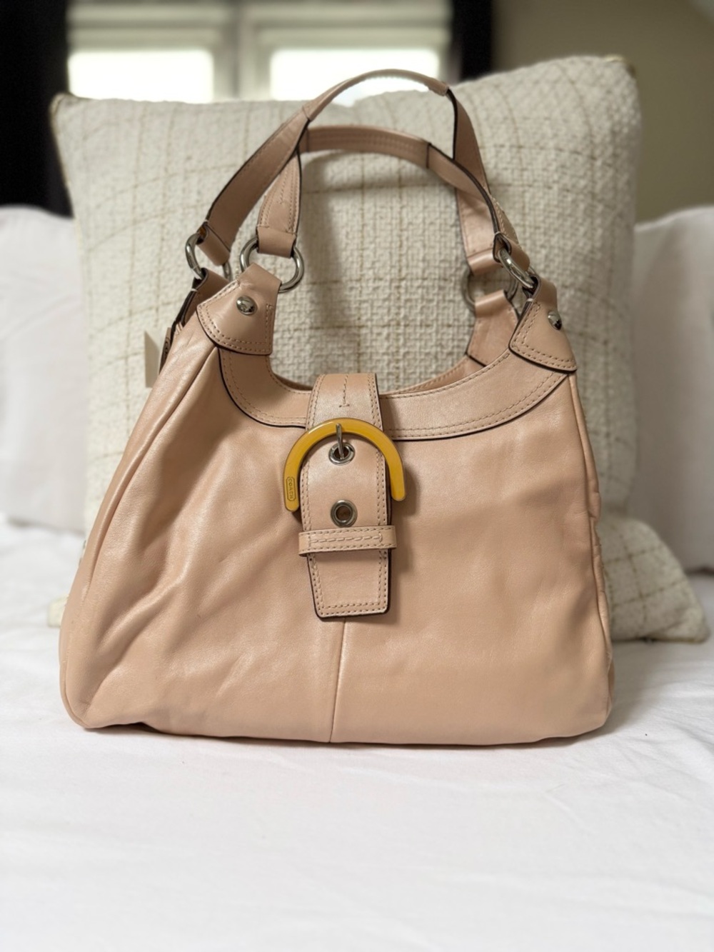 NWT Coach Soho Leather Hobo Shoulder Bag in Shell Pink